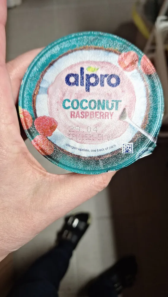 Alpro coconut raspberry