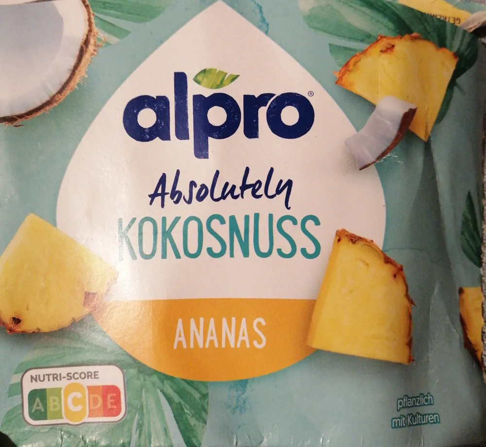 Alpro Fermentiertes Kokosnussprodukt mit Ananas, Absolutely 350g