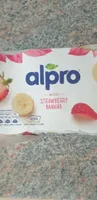 Alpro yoghurt strawberry and banana