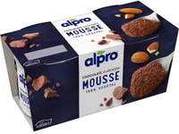 Mousse vegetal de chocolate con almendras