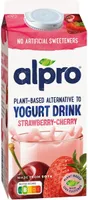 Plant-based alternative to Yoghurt drink Strawberry-cherry flavour
