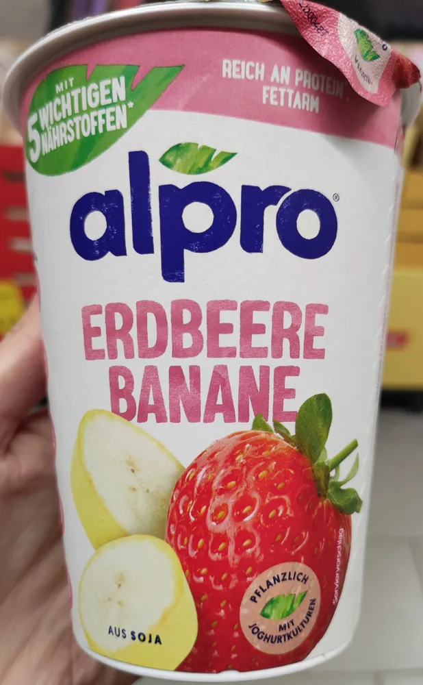 Erdbeere Banane aus Soja