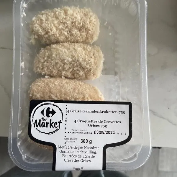 4 Croquettes de crevettes grises