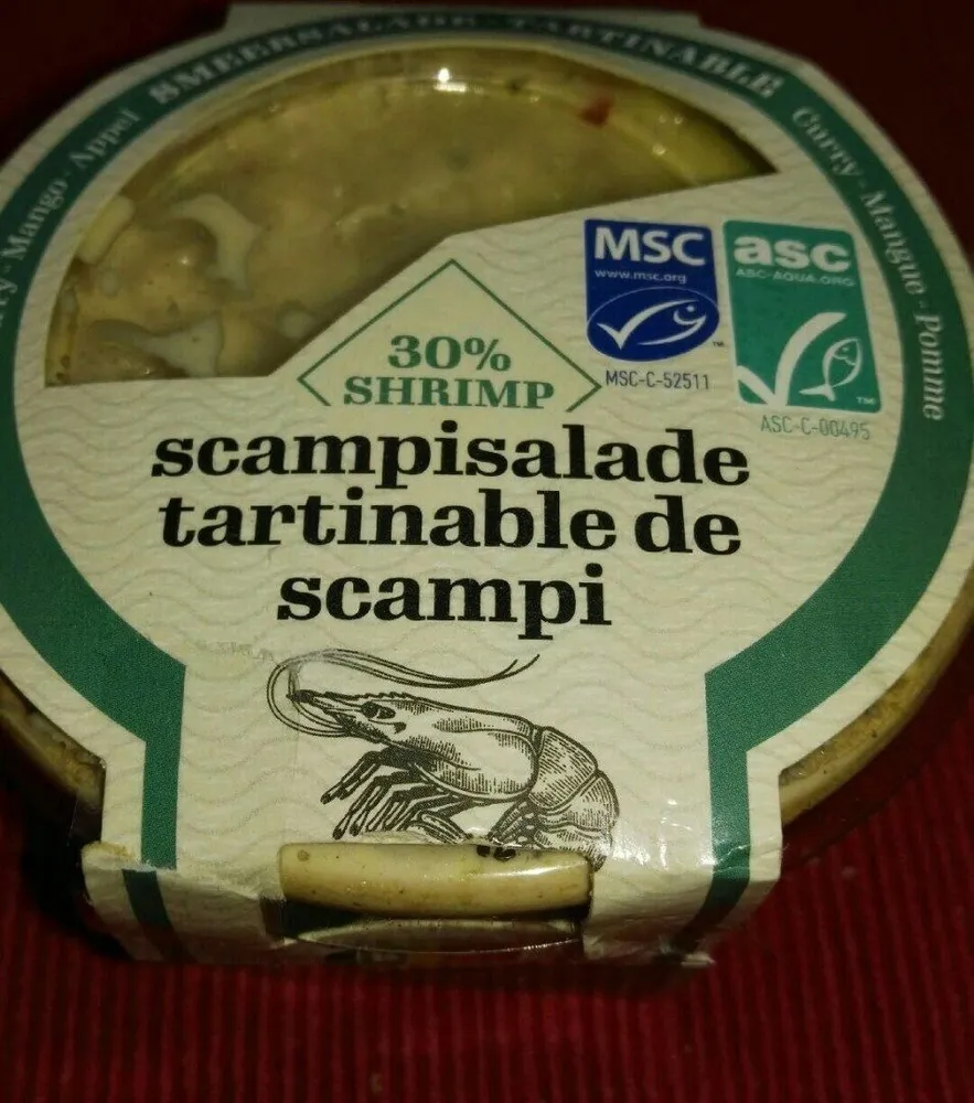 Salade scampi