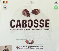 Dark chocolate with cacao fruit filling