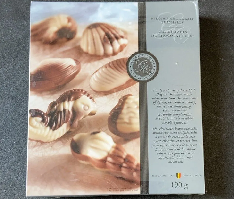 Belgian Chocolate Seashells