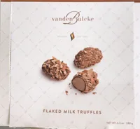 Flaked milk truffles