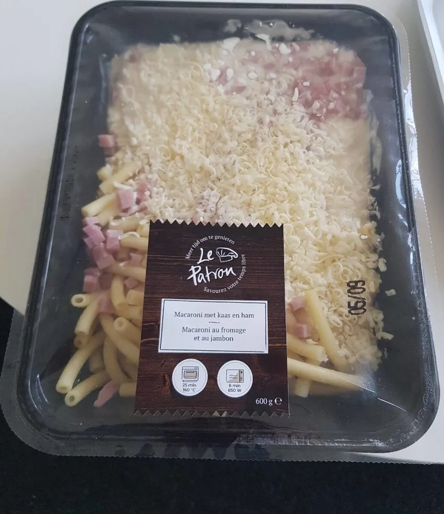 Macaronis jambon fromage - Le Patron