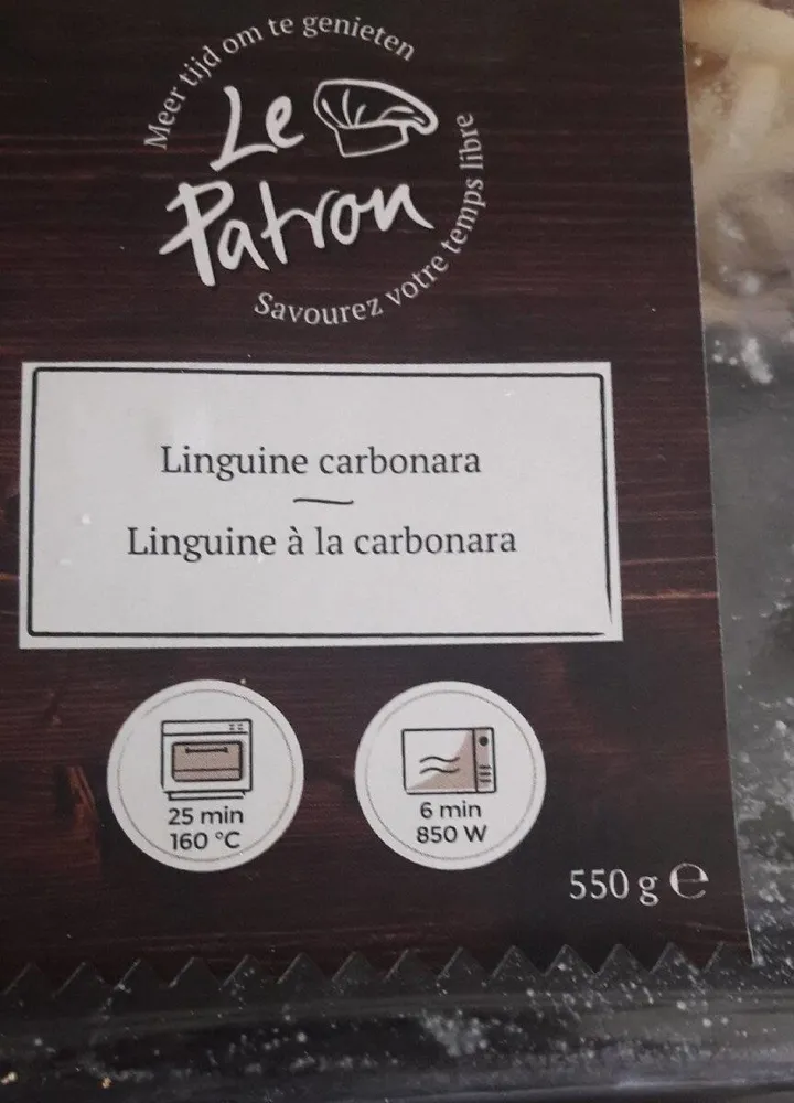 linguini à la carbonara