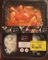Poulet aigre douce et riz basmati