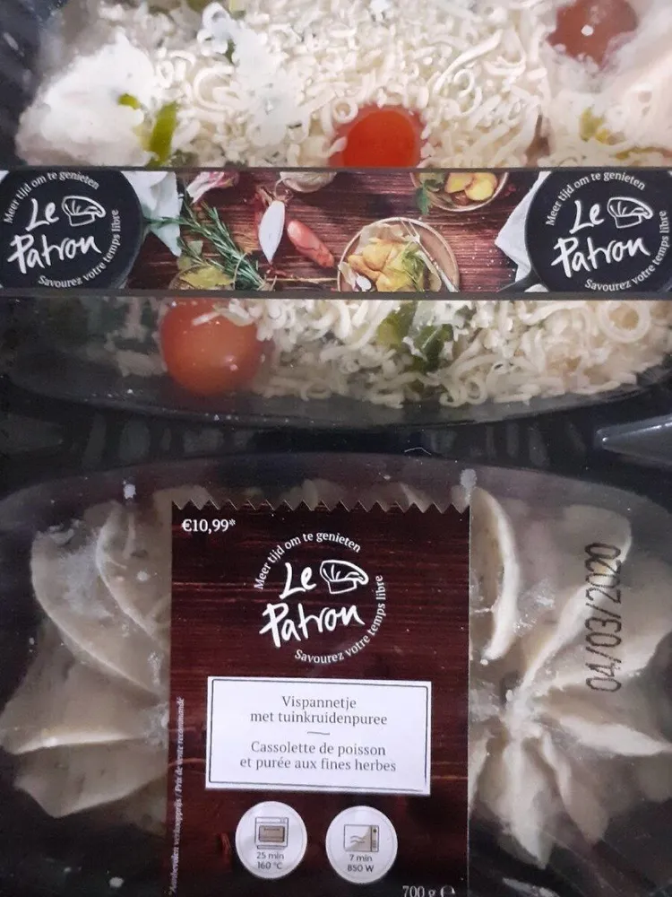 Cassolette de poisson et purées aux fines herbes