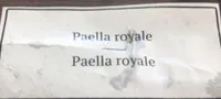 Paella royale