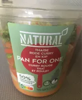 Thaise rode curry en kip - pan for one