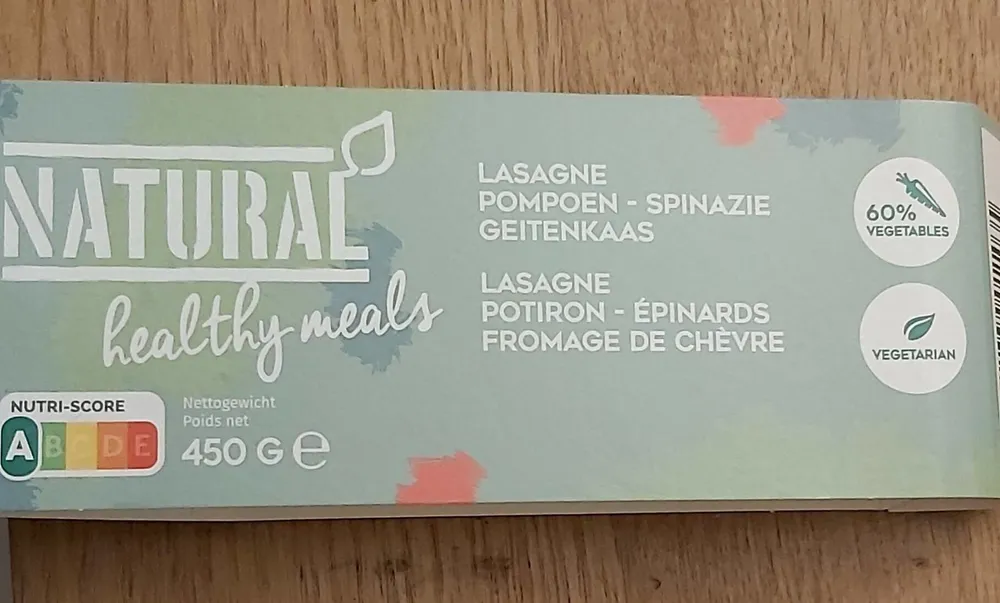 Lasagne potiron épinards fromage de chèvre