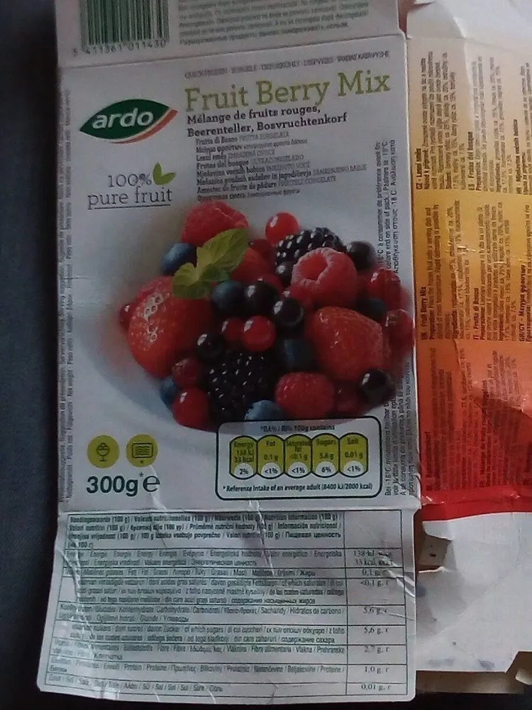 Fruit Berry Mix 100% pure fruit