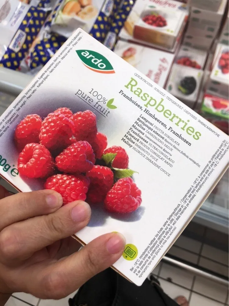 Framboises surgelée