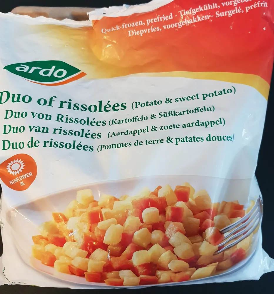 Duo of rissolées (potato & sweet potato)