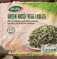 Green riced vegetables