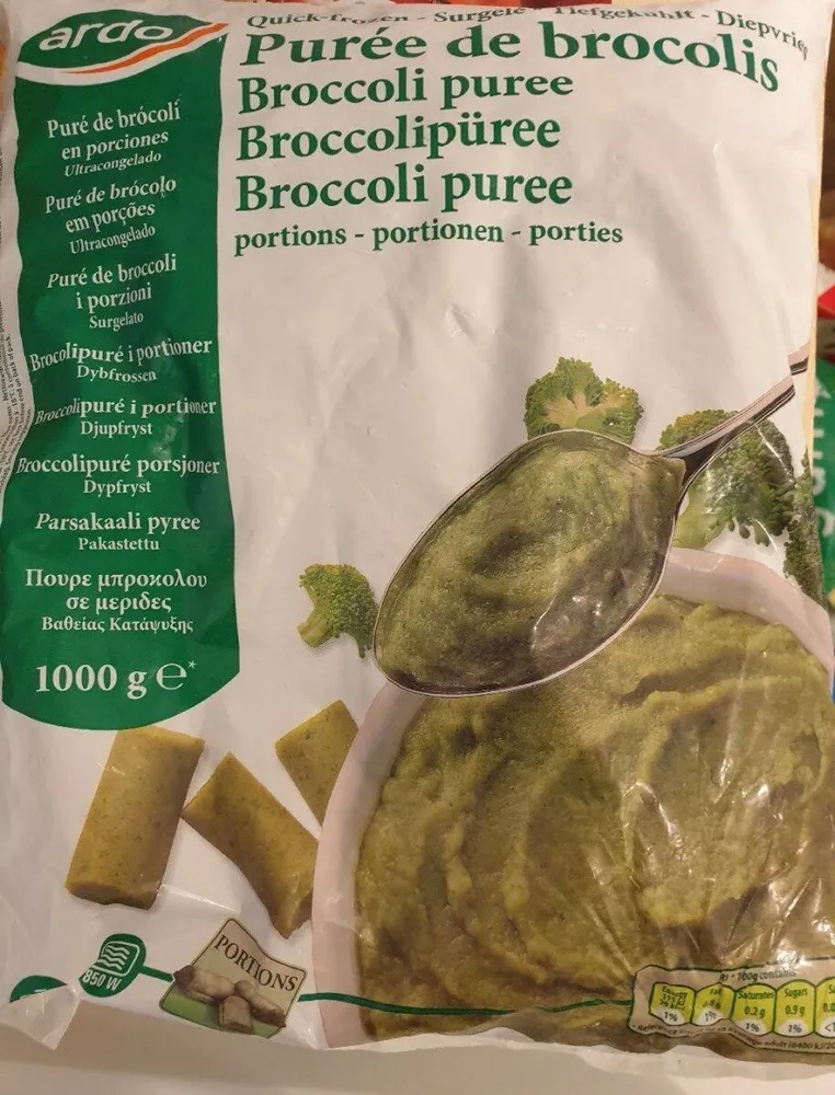 Purée de brocolis surgelée