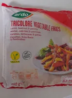 Tricolore vegetable fries