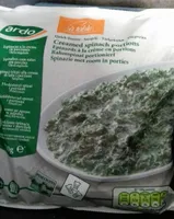 Épinards à la crème en portions