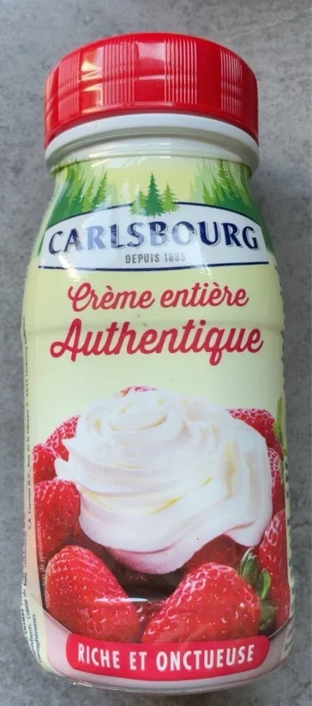 Crème entière authentique