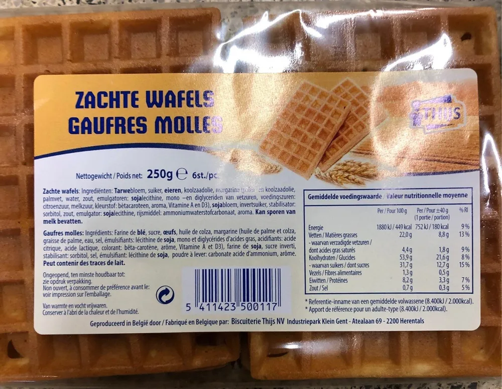 Gauffres molles