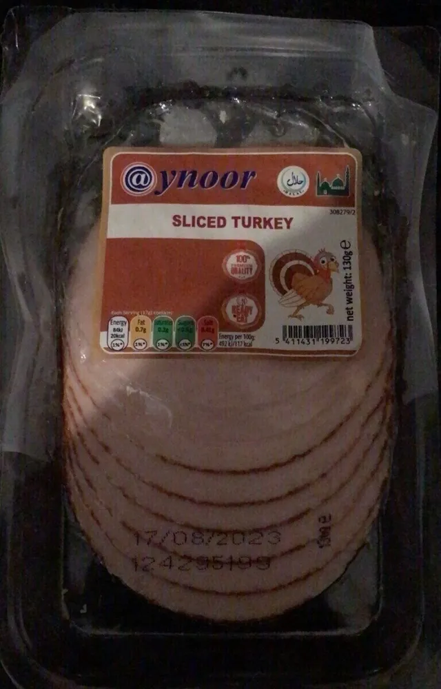 sliced turkey