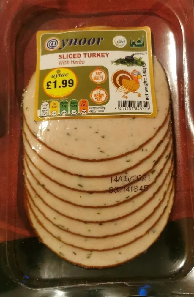 Sliced turkey