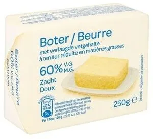 Beurre doux à teneur réduite en matières grasses 60% M.G