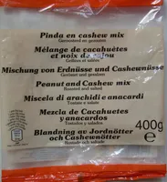 Mélange de cacahuètes et noix de cajou