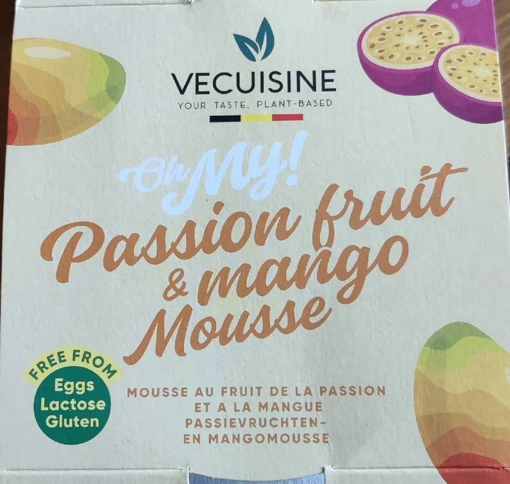 Oh My passion fruit & mango mousse