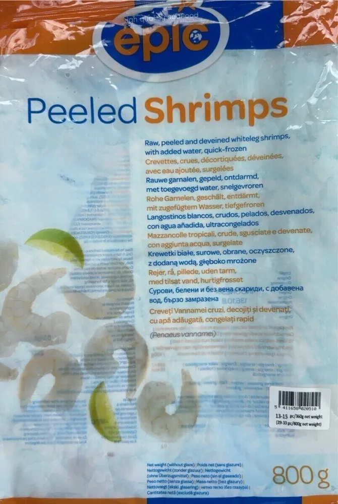 Crevettes crues