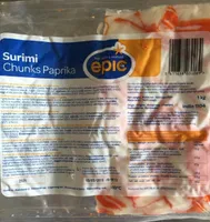 Surimi chunks paprika