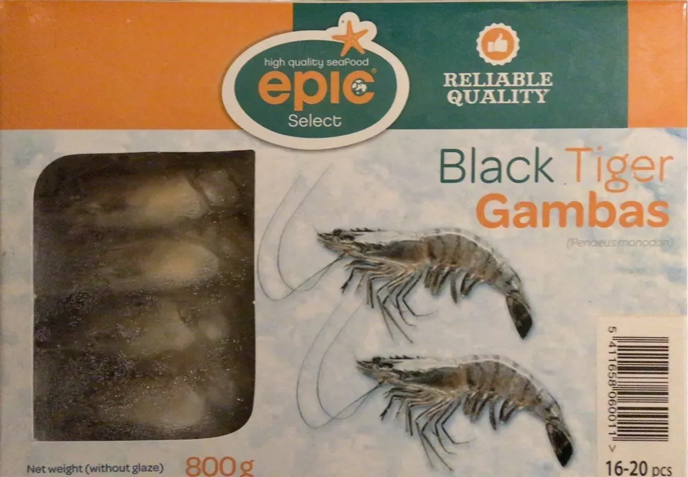 Black tiger gambas
