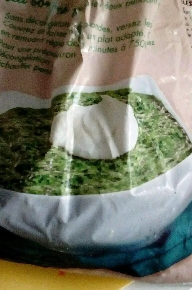 Épinards hachés à la crème