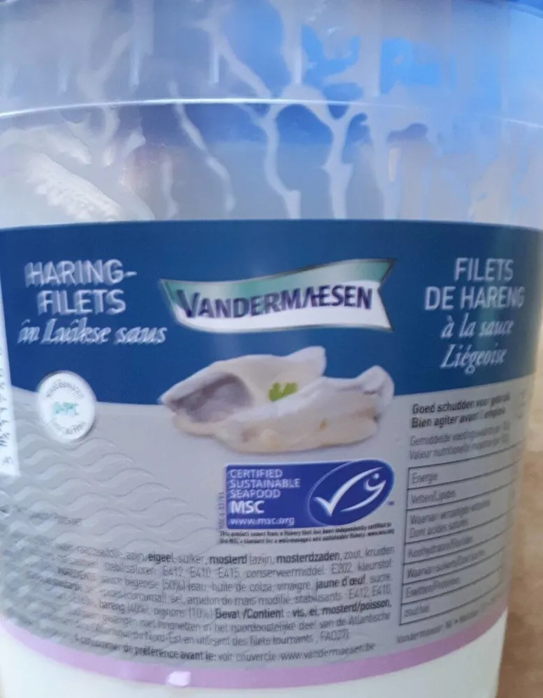 FILETS DE HARENG à la sauce Liégeoise