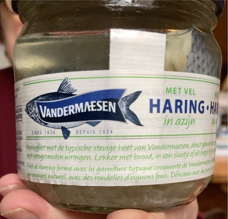 Hareng avec peau au vinaigre