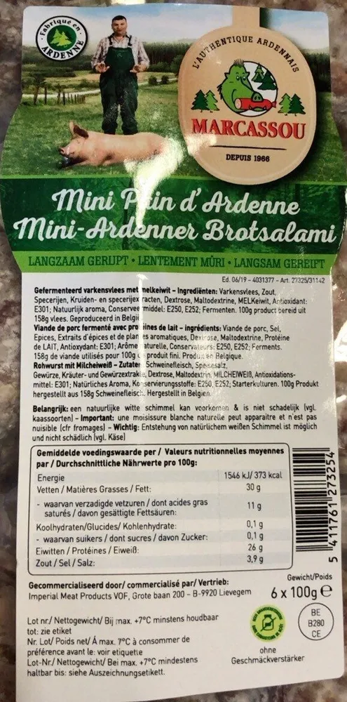 Mini pain d’ardennes