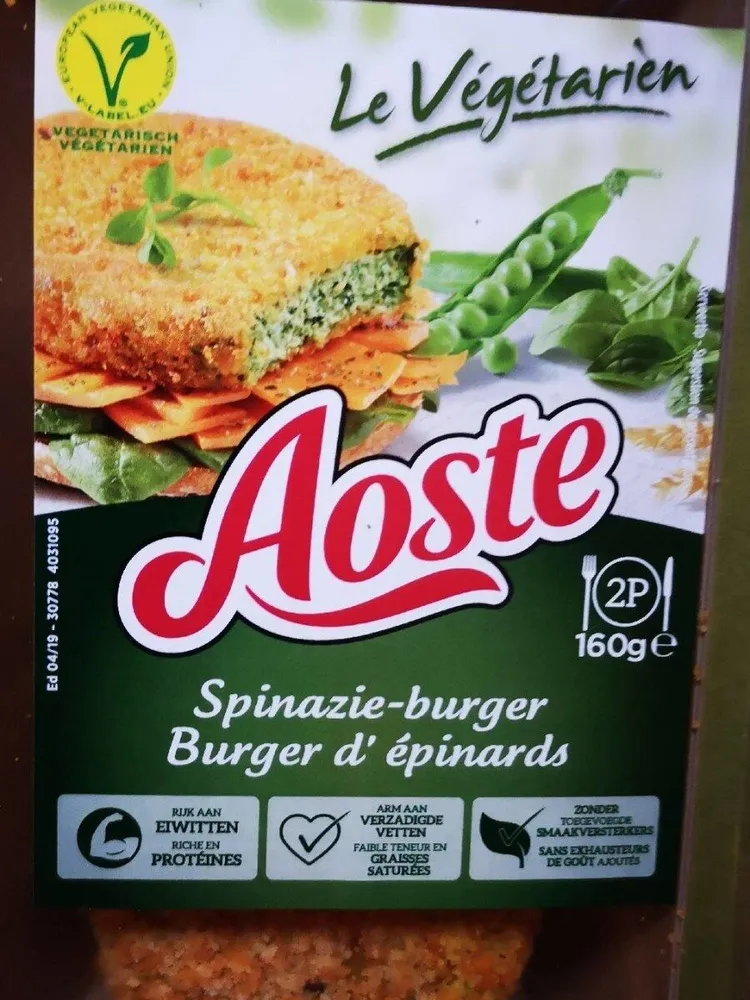 Burger d'épinards