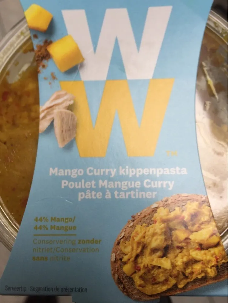 Pâte à tartiner poulet mangue curry