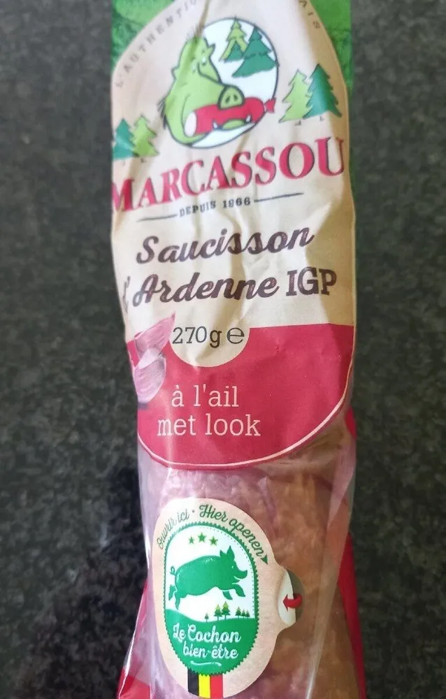 Saucisson d'Ardenne à l'ail