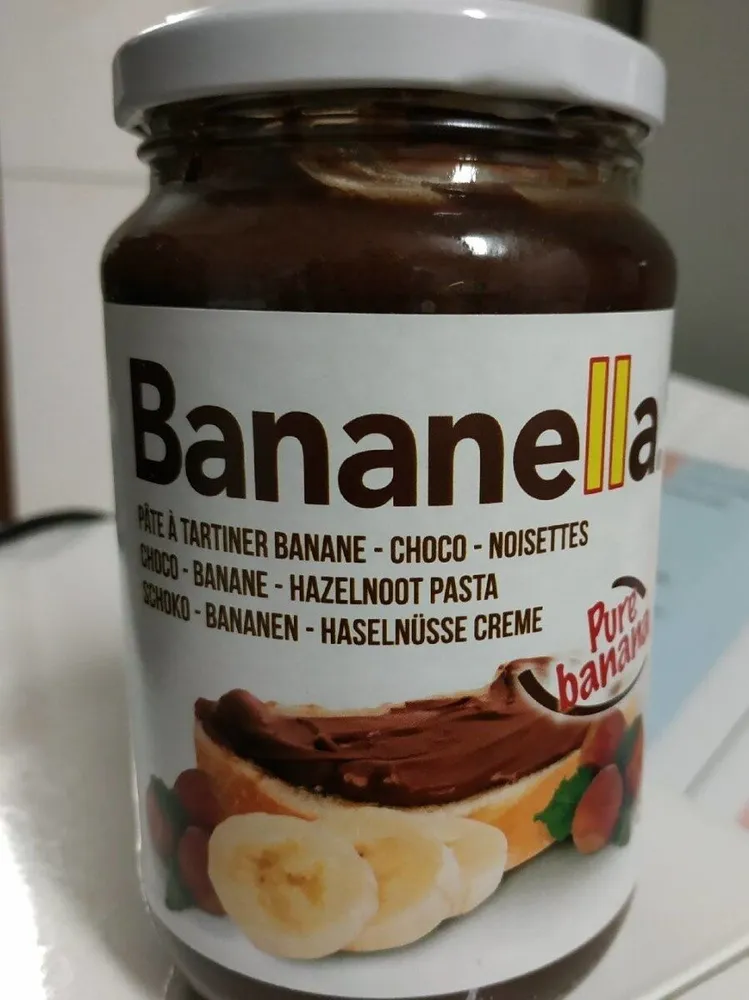 Pâte à tartiner banane choco noisettes