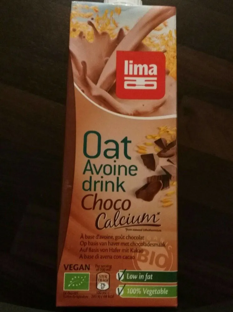 Boisson avoine au cacao