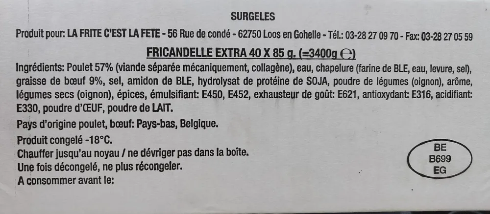 Fricandelle Extra