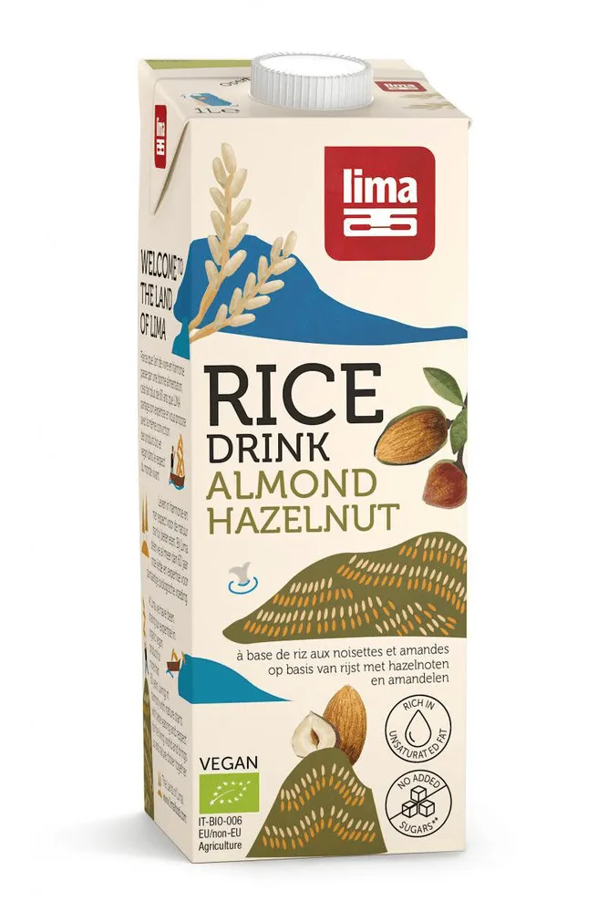 Lait de riz noisettes et amandes