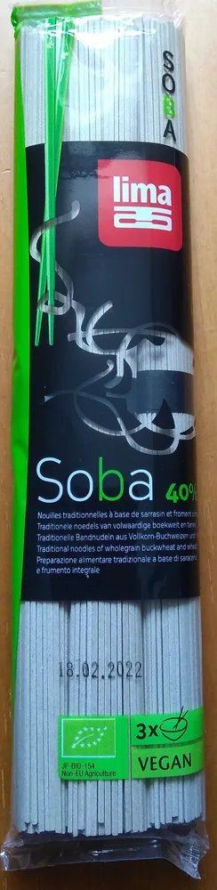 Soba 40% Nouilles sarrasin et froment complets