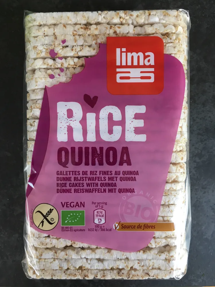 Galettes de riz fines au quinoa