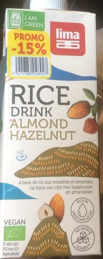 Rice drink almond hazelnut