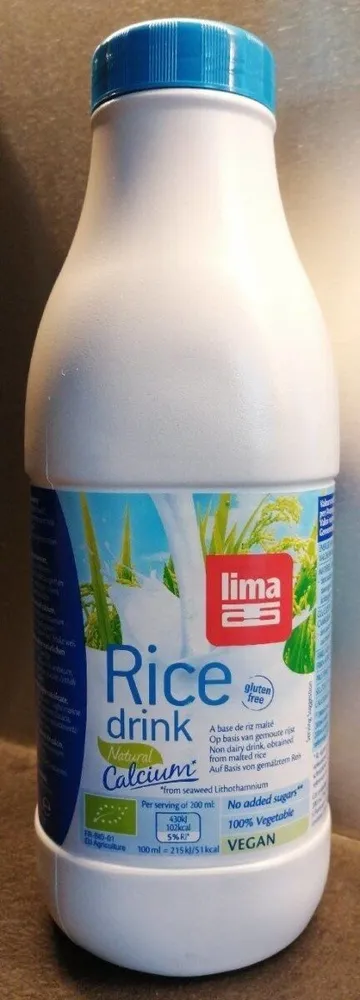 Lait de riz calcium